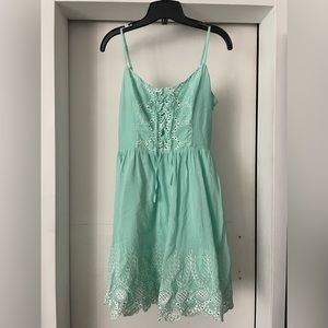 Turquoise guess summer dress size 10